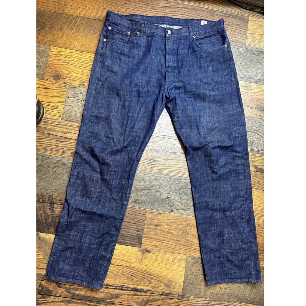 Levis 501 White Oak Cone Denim Jeans Mens 42x34 Indigo Straight Leg